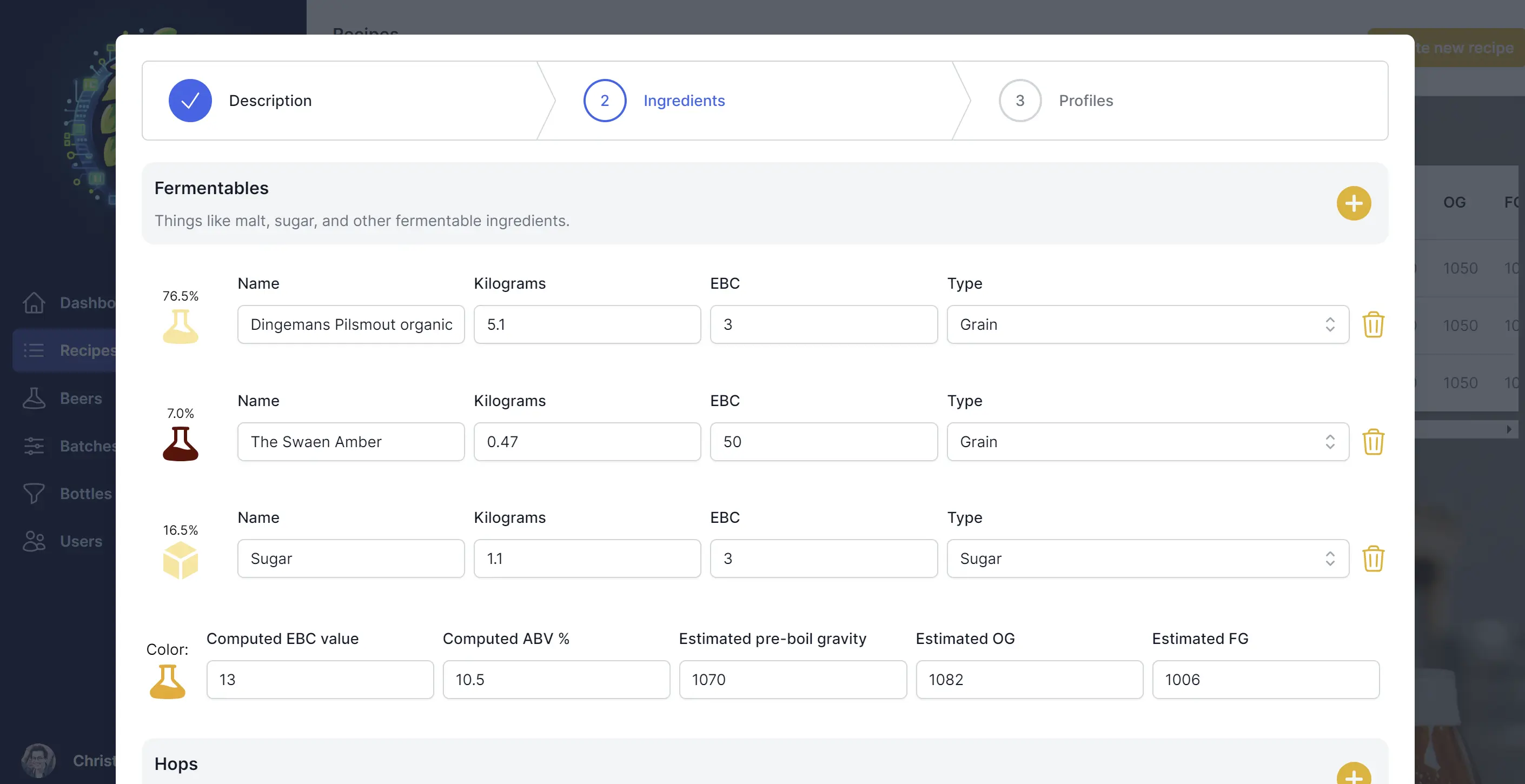 App screenshot